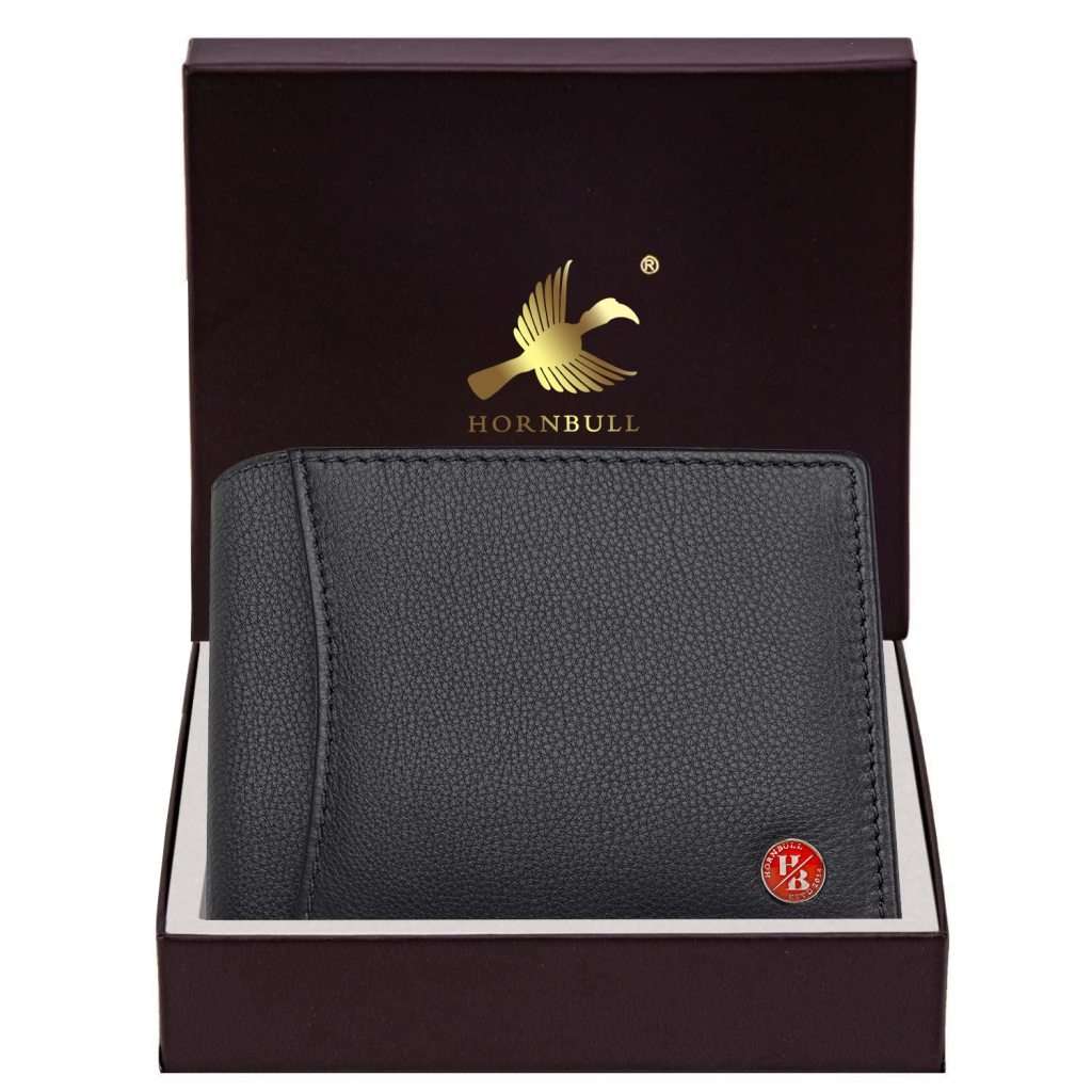 HORNBULL Themes Black RFID Blocking assorted Leather Wallet for Men | Wallets Men Leather