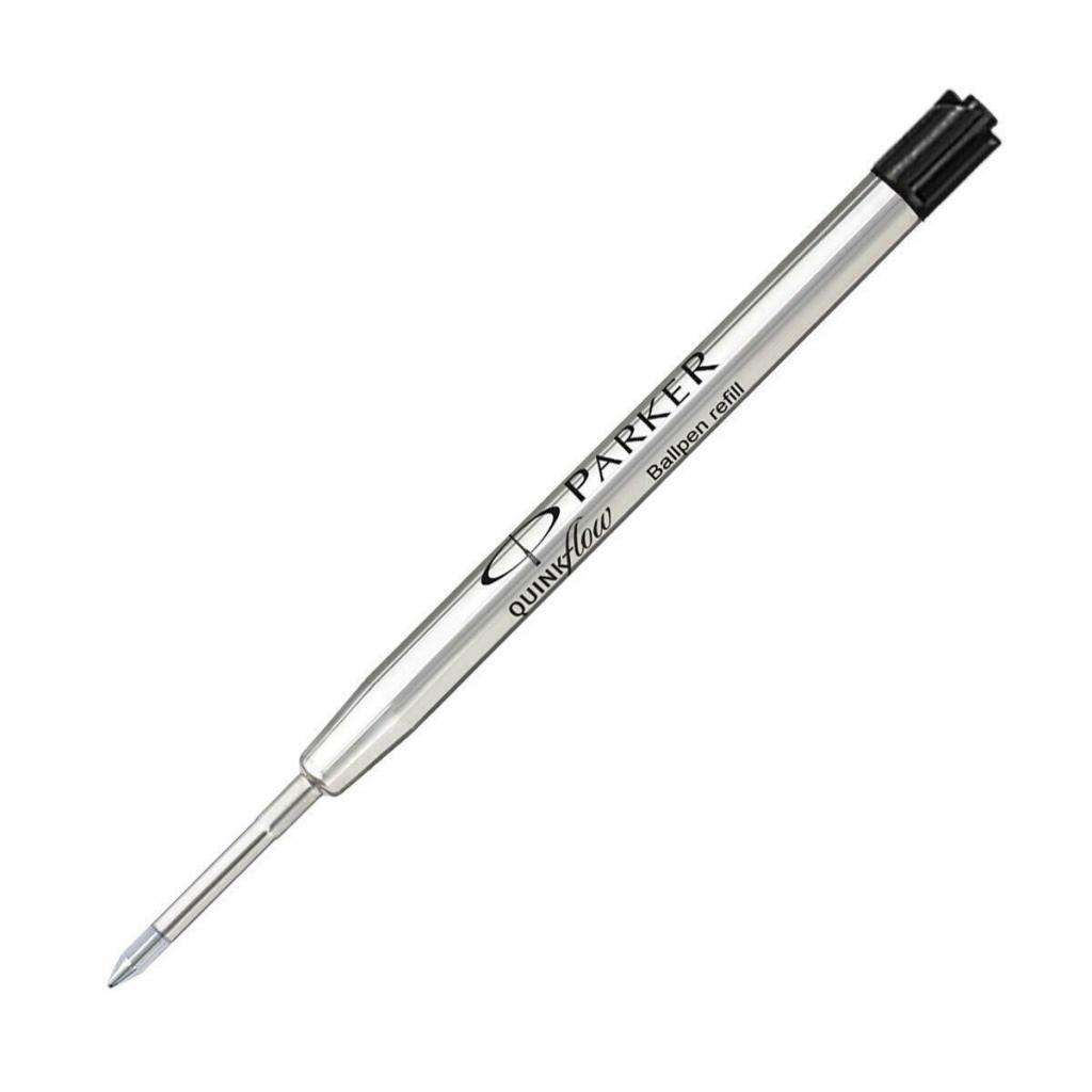 PARKER QUINK FLOW BALL PEN REFILLS - BLACK - MEDIUM AND FINE POINT- PACK OF 3