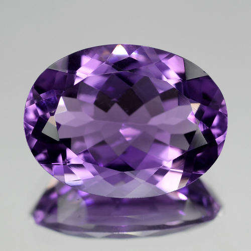 7.94ct 16x12mm VVS2 Internally Flawless Oval NATURAL Rich Purple AMETHYST GEM, URUGUAY