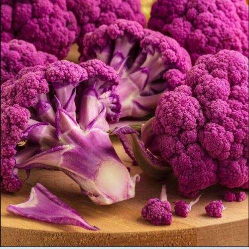 PURPLE  CAULIFLOWER `GRAFFITI`  - 5  SEEDS