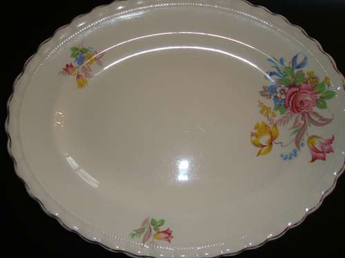 big vintage J+G MEAKIN England meat platter in excellent condition