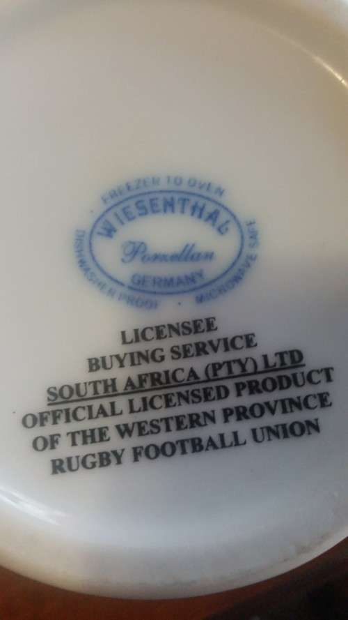 WP RUGBY beer mug made by WIESENTHAL Germany