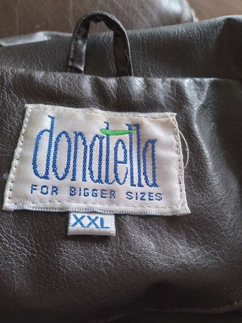 DONATELLA XXL faux leather jacket