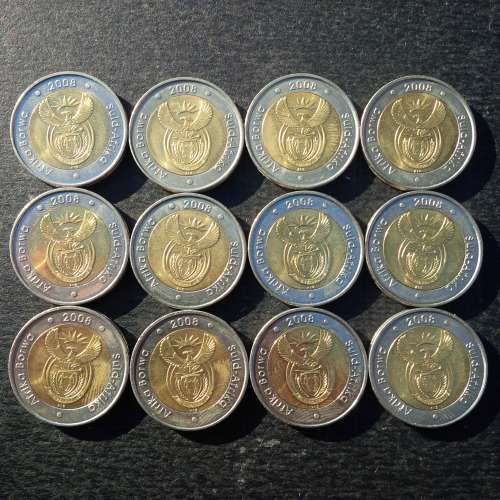 2008   ## R5 ## BIRTHDAY  COIN ## MANDELA  COINS  ##  IN  SUPER  EXCELLENT  CONDITION  ##