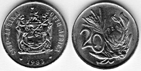 20 X  CIRCULATED  20 cent   COINS