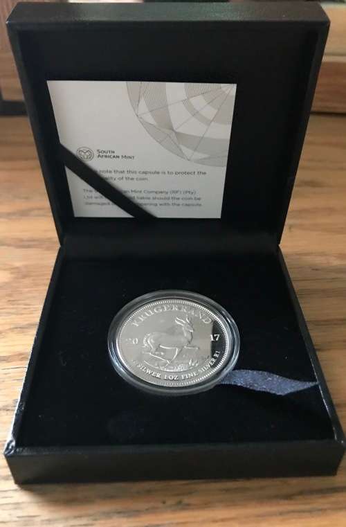 2017   FIRST STRUCK  ## PROOF ##  SILVER  1 OZ  KRUGERRAND  LIMITED  MINTAGE  ONLY  15000