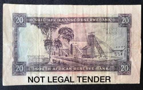 G RISSIK  20  RAND  1ST  ISSUE  AFRIKAANS/ENGLISH