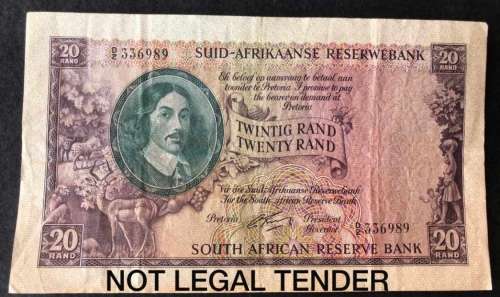 G RISSIK  20  RAND  1ST  ISSUE  AFRIKAANS/ENGLISH