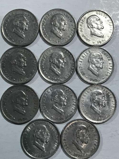 11 X  5  CENT  NICKLE  1976  COINS