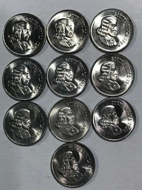 1965 10 CENT MINT CONDITION COINS ALL FOR R300