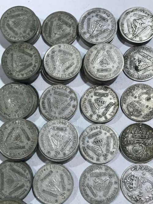 170 x TICKEYS / 3 PENCE /3d silvers # SEE  DESCRIPTION FOR DATES# BID PER COIN TO TAKE THE LOT#