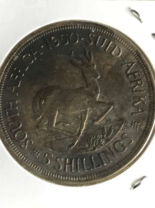 UNION OF SA CROWNS / 5 SHILLINGS INCLUDING  1950 # IN EXCELLENT CONDITION#BID FOR1TO TAKE ALL#