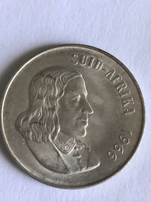 1966 AFRIKAANS  R1 SILVER  CONTENT 12g  PURE SILVER