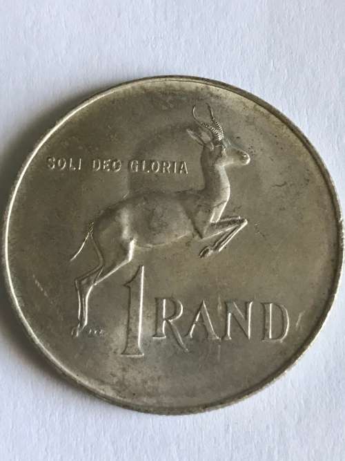 1966 AFRIKAANS  R1 SILVER  CONTENT 12g  PURE SILVER