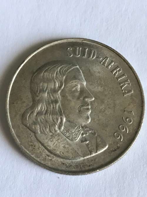 1966 AFRIKAANS R1 SILVER  CONTENT 12g  PURE SILVER