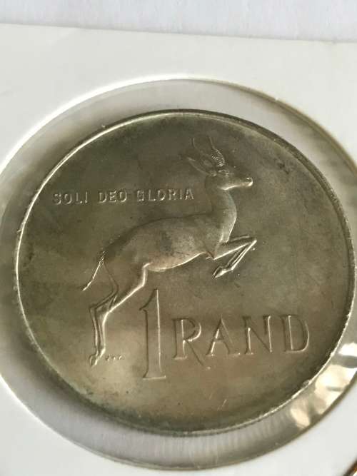 1966  AFRIKAANS  R1 SILVER  CONTENT 12g  PURE SILVER