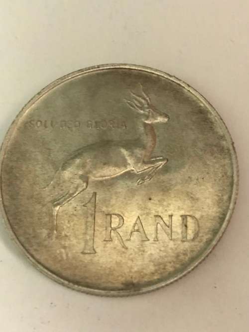1967  AFRIKAANS  R1 SILVER  CONTENT 12g  PURE SILVER