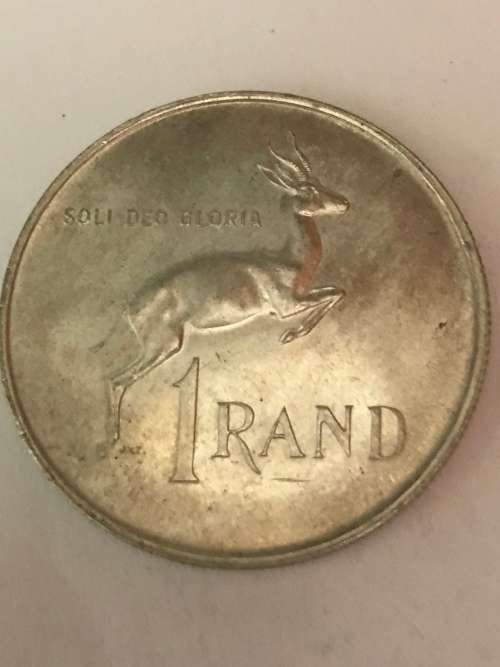 1967  AFRIKAANS  R1 SILVER  CONTENT 12g  PURE SILVER