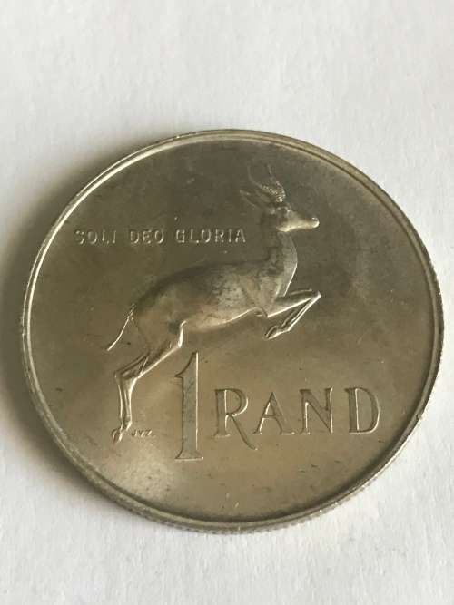 1967  AFRIKAANS  R1 SILVER  CONTENT 12g  PURE SILVER