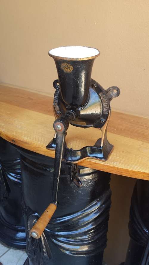 Old Spong No. 8 coffee grinder.