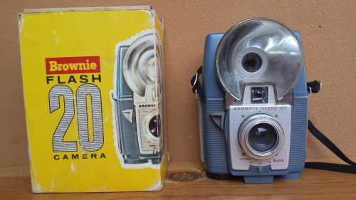 Old Brownie Flash 20 camera.