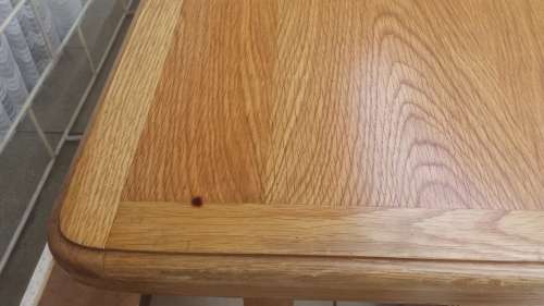 Large oak work table.