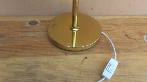 Awesome, old brass desk lamp.
