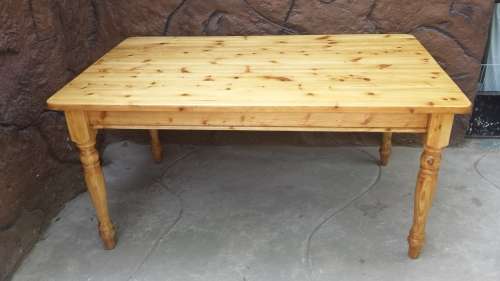Large solid pine table.