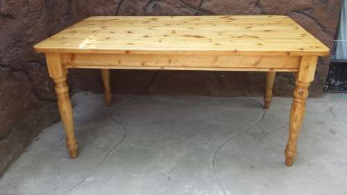 Large solid pine table.