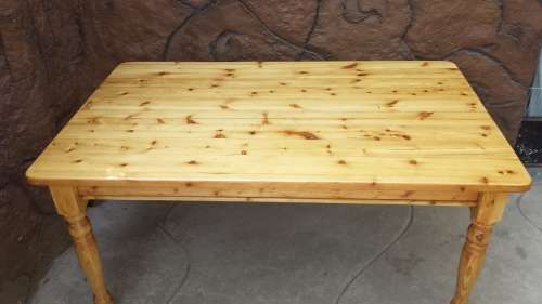 Large solid pine table.