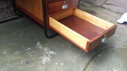 Beautiful old schoold teachers desk.