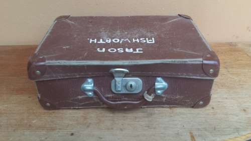 Small, old kids school case.