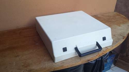 Portable Olympia typewriter.