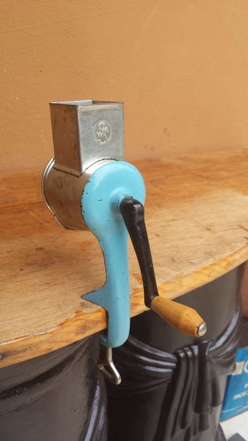 Old hand operated grater.