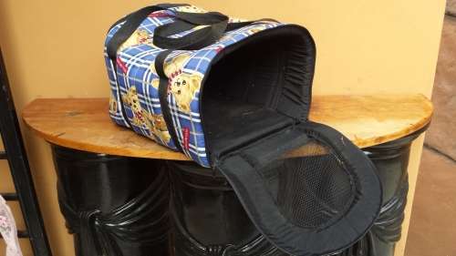 Lovely padded pet carrier.