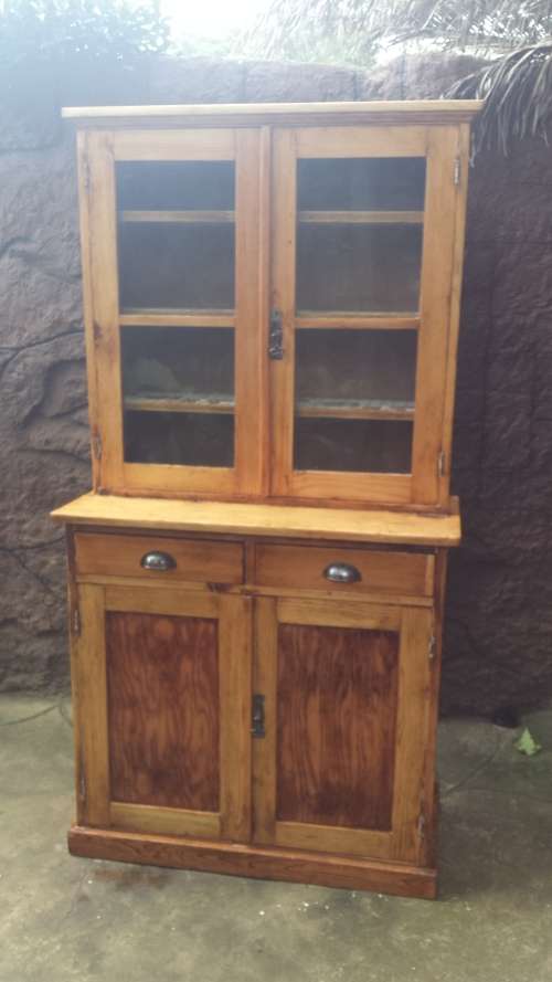 Awesome old oregan pine kitchen cupboard.