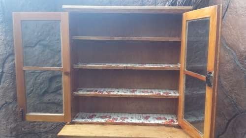 Awesome old oregan pine kitchen cupboard.