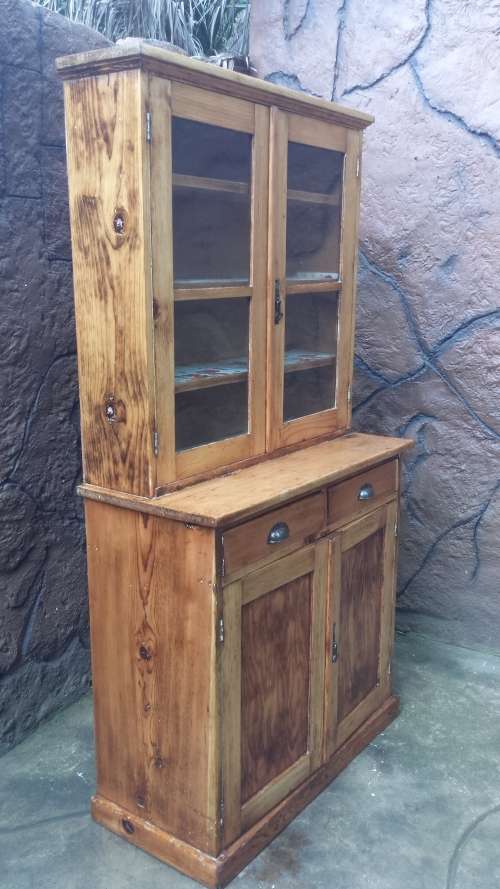 Awesome old oregan pine kitchen cupboard.