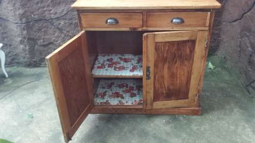 Awesome old oregan pine kitchen cupboard.