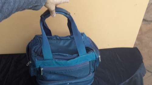 Lovely blue bag of bowls.