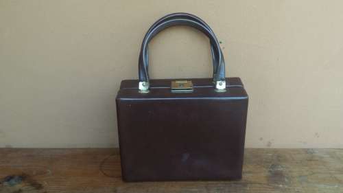 Lovely old brown vanity case.