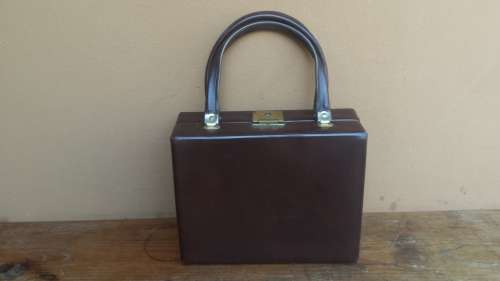 Lovely old brown vanity case.