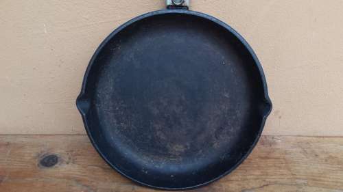 Old cast iron pan.