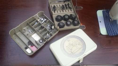 Beautiful old Necci sewing machine.