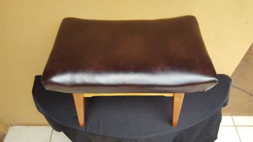 Beautiful old wooden Retro dresser stool.