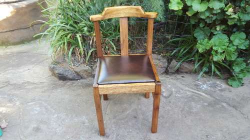 Beautiful old wooden office chair.