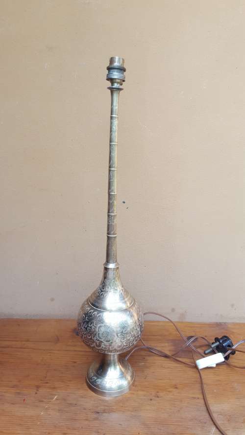 Lovely old solid brass lamp.