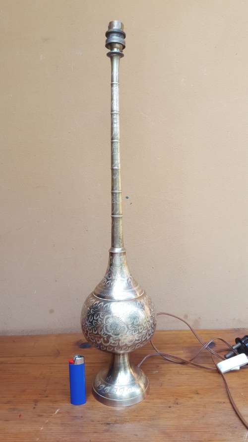 Lovely old solid brass lamp.