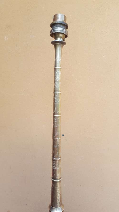 Lovely old solid brass lamp.