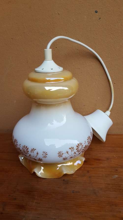 Beautiful old glass Retro ceilng light.